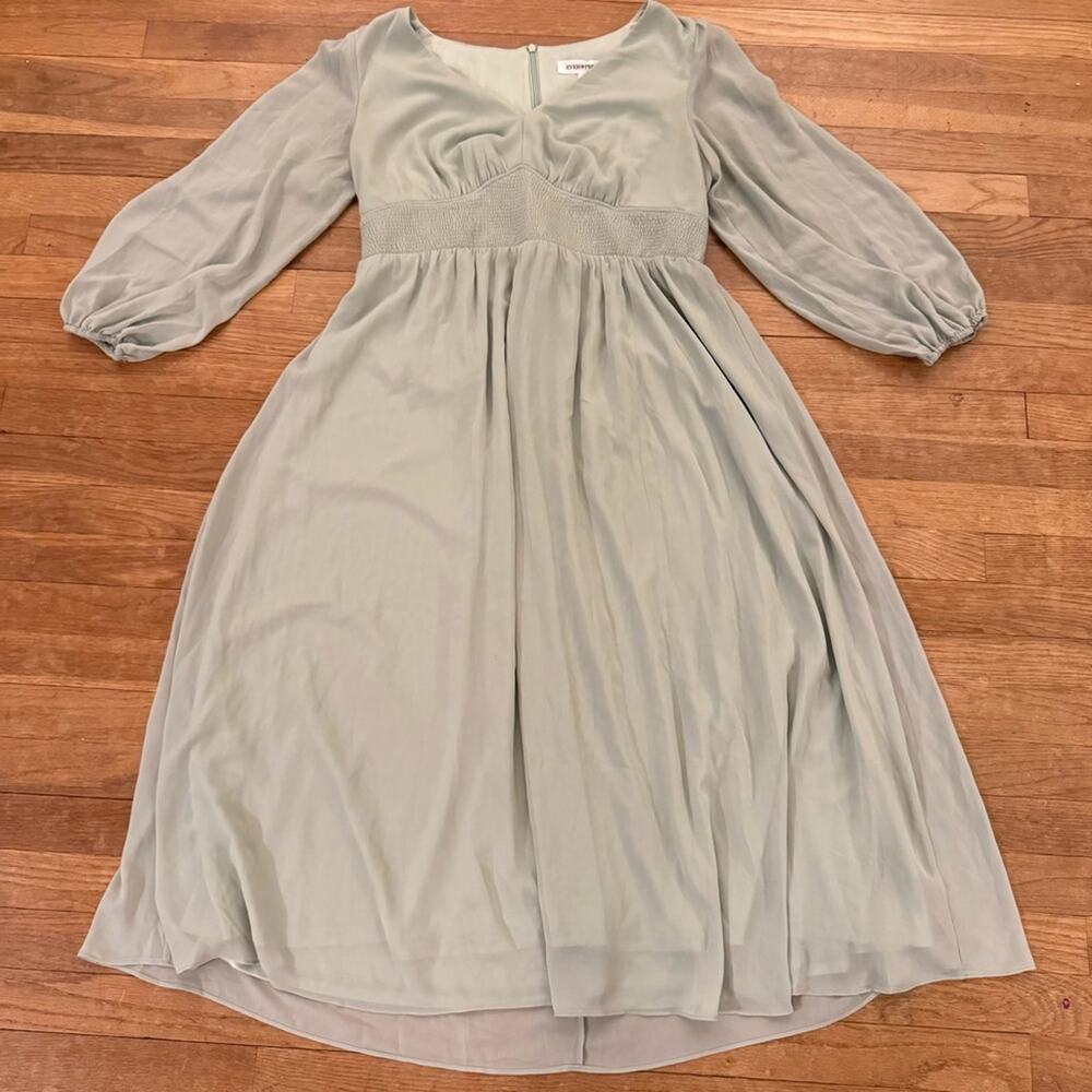 Ever Pretty mint green long sleeve formal a-line maxi dress size 14
 b47